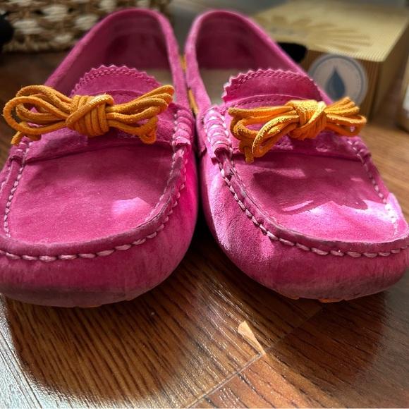 UGG W Meena pink suede slipper loafer size 9 - Picture 8 of 9